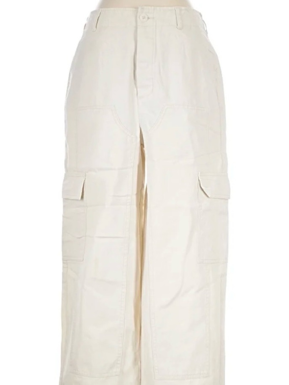 Universal Thread Cream Wide Leg Cargo Pants